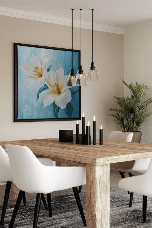 AURORE FLORALE, Oeuvre sur toile étirée