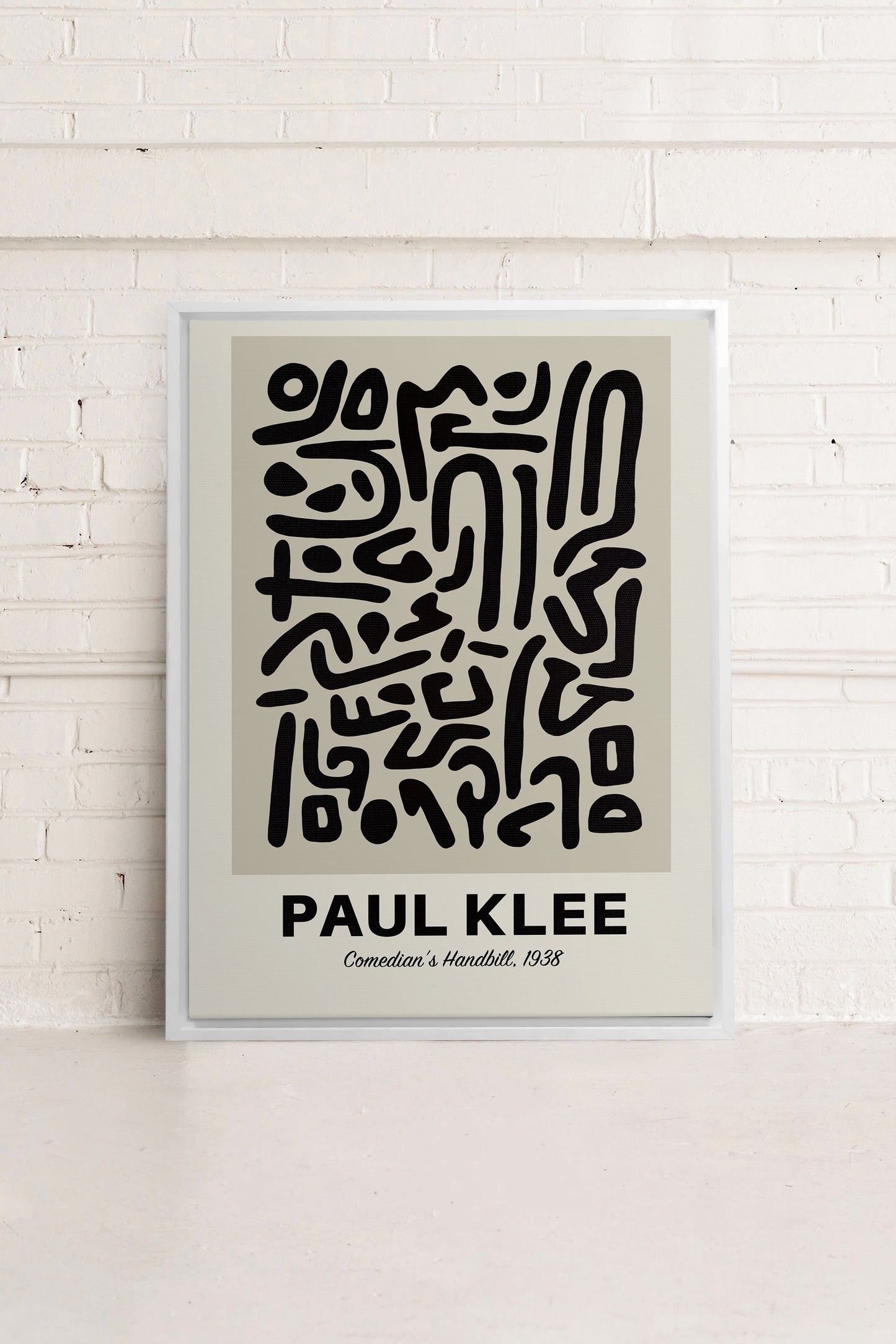 COMEDIAN'S HANDBILL, Work on stretched canvas