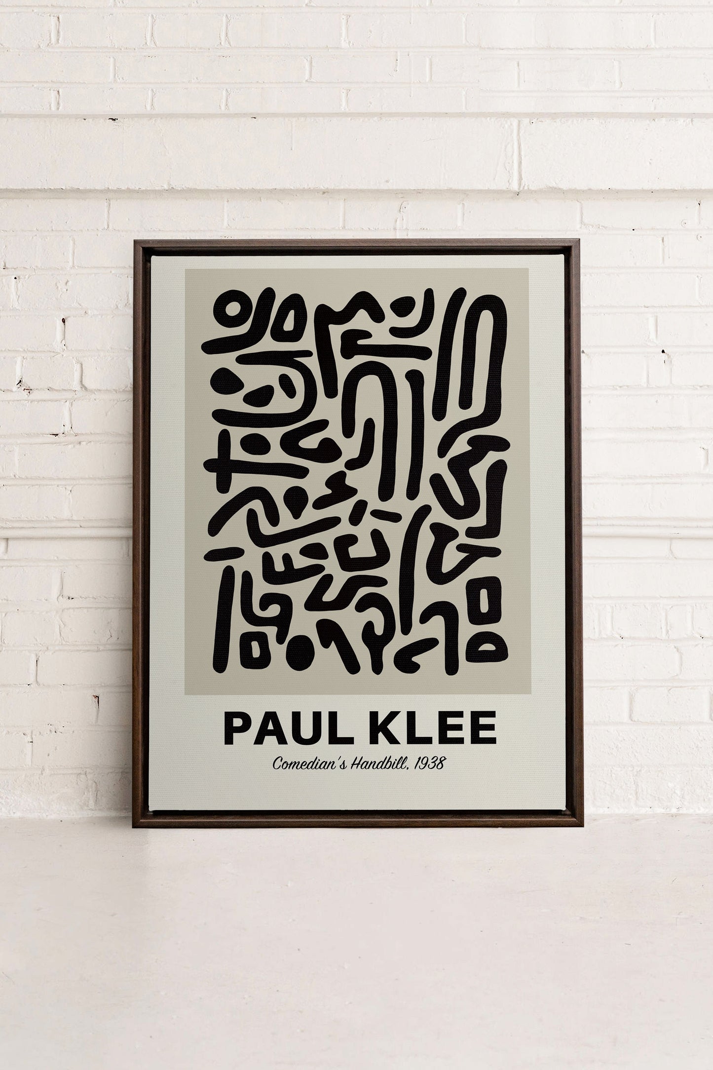 COMEDIAN'S HANDBILL, Work on stretched canvas