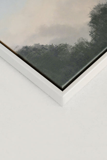 OLEKA CANVAS - DAWN, Oeuvre sur toile étirée, encadré Blanc