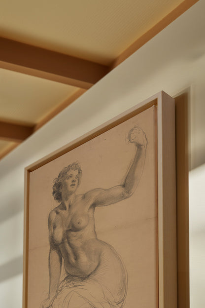 TIMELESS MUSE, Oeuvre sur toile étirée, encadré Naturel Clair