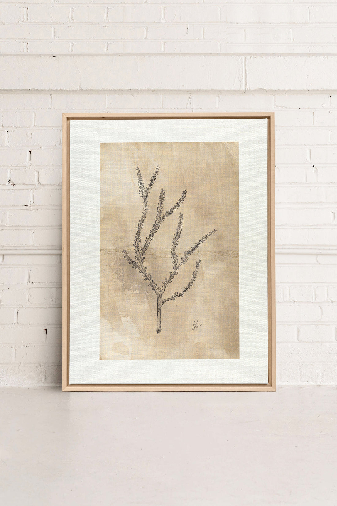 BLOOMING FLOWER I, Artwork on stretched canvas, framed Natural Light