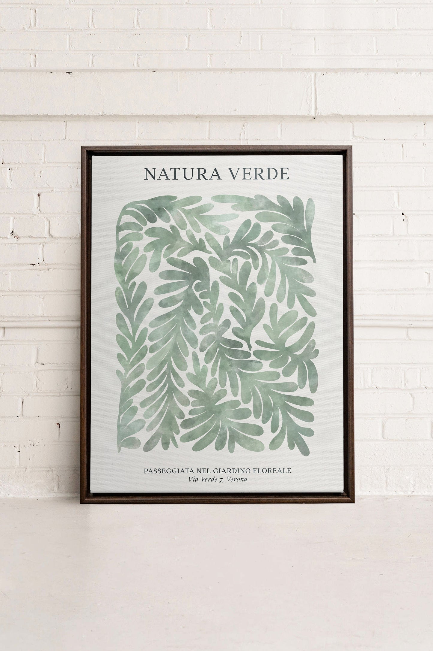 NATURA VERDE, Oeuvre sur toile étiré