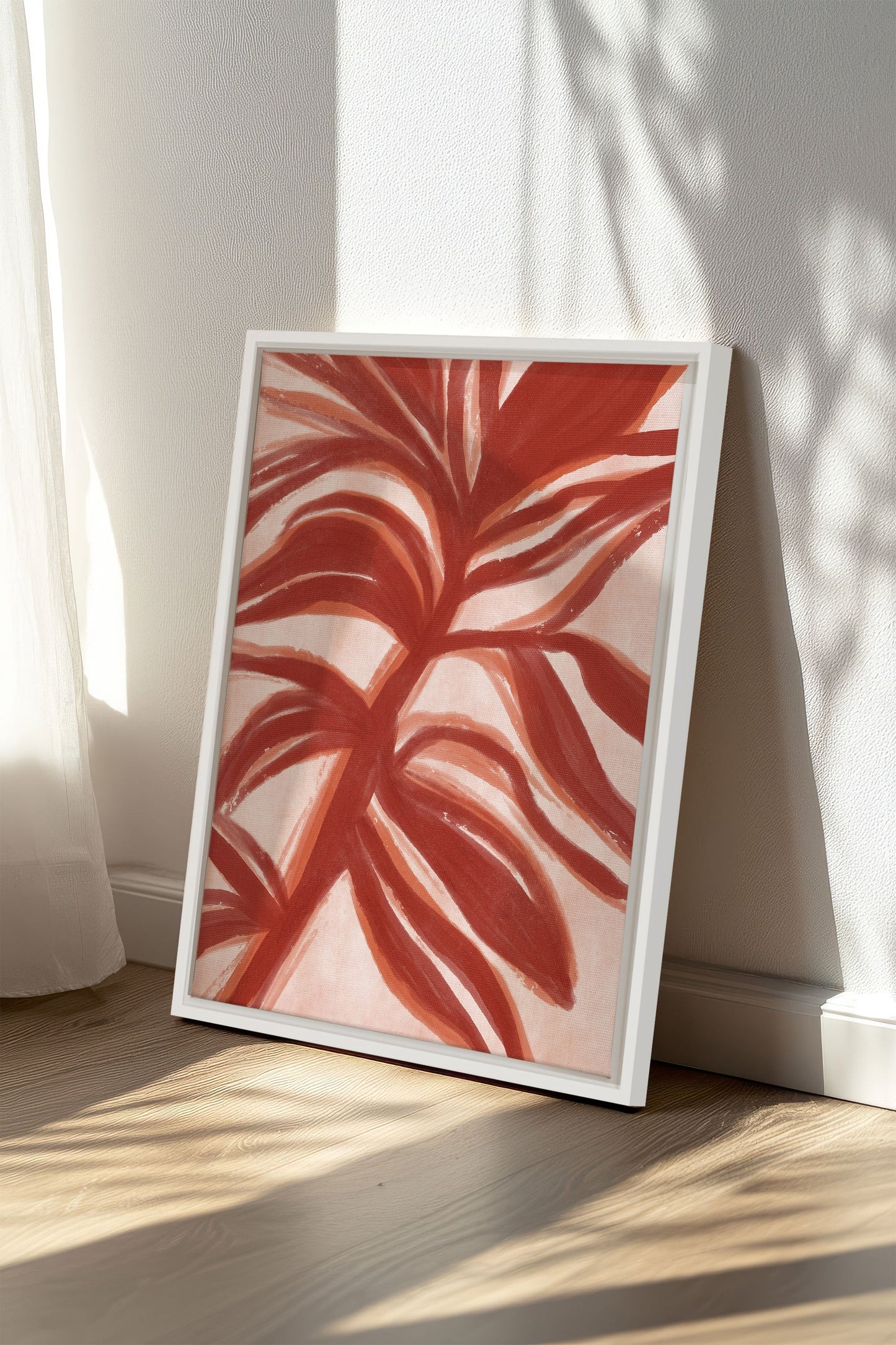 BOTANIC FLAME, Work on stretched canvas