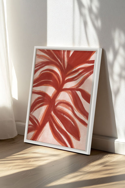 BOTANIC FLAME, Work on stretched canvas