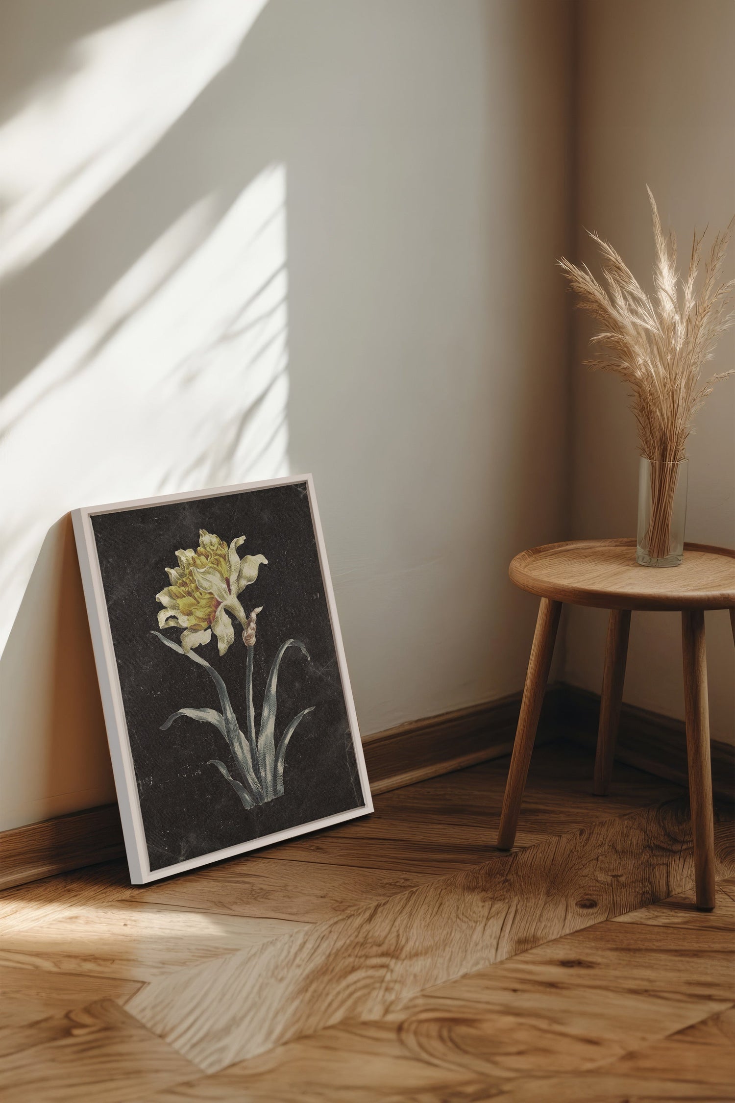 PRECIOUS FLORA, Oeuvre sur toile étirée, encadré Blanc