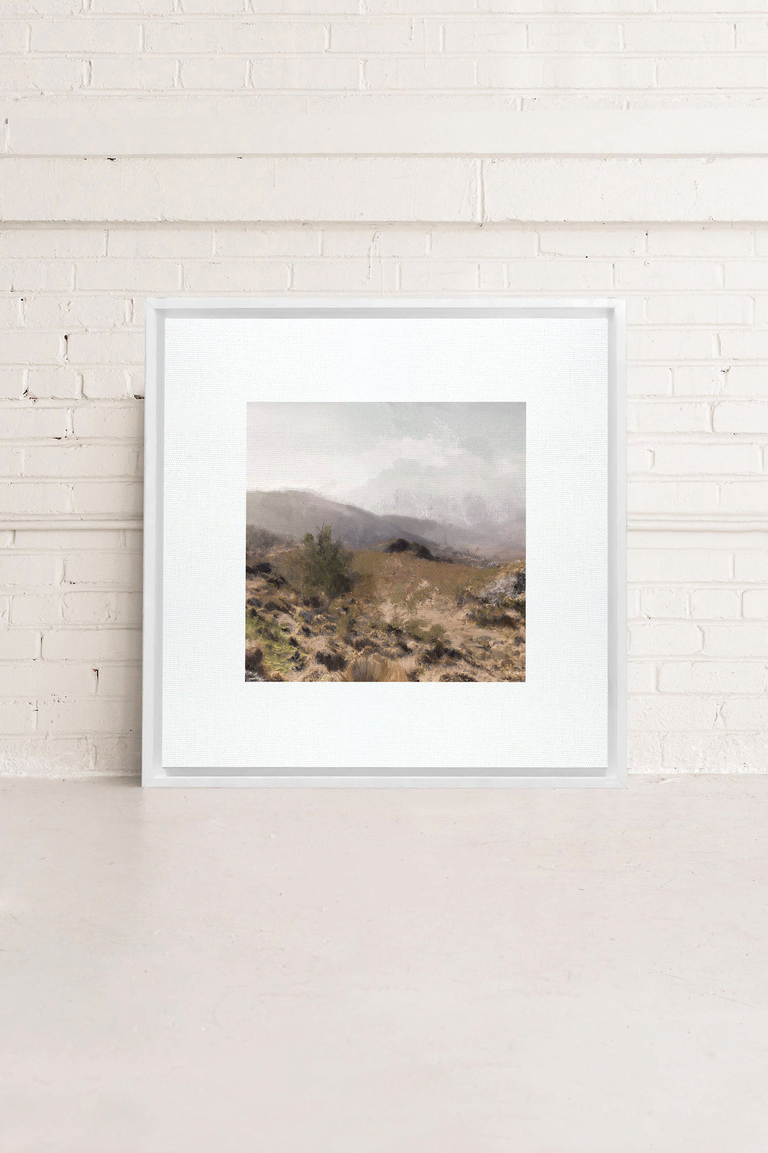 IRISH WILDERNESS, Oeuvre sur toile étirée, encadré Blanc
