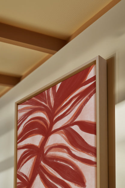 BOTANIC FLAME, Work on stretched canvas