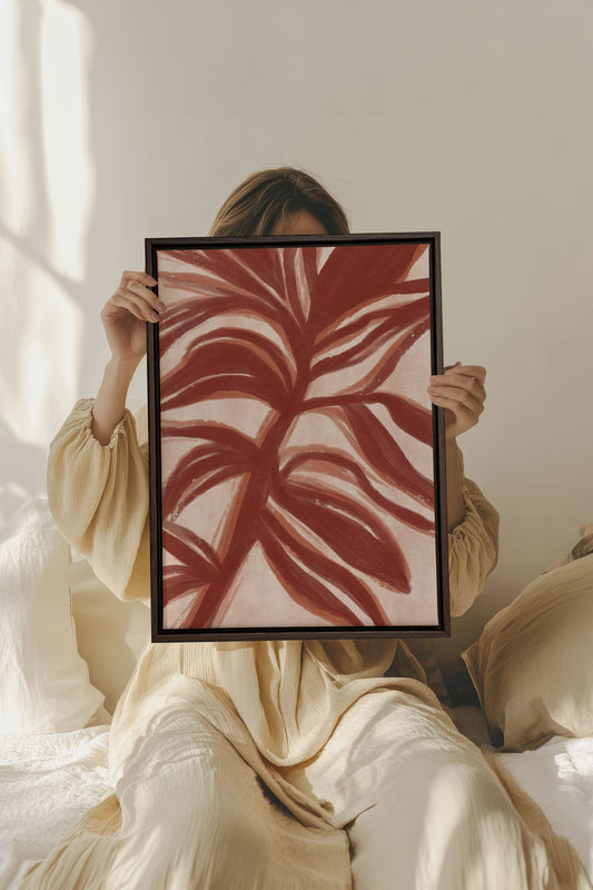 BOTANIC FLAME, Work on stretched canvas
