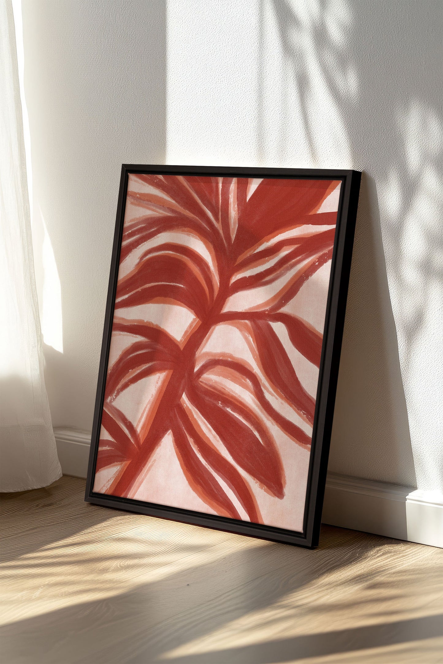 BOTANIC FLAME, Work on stretched canvas