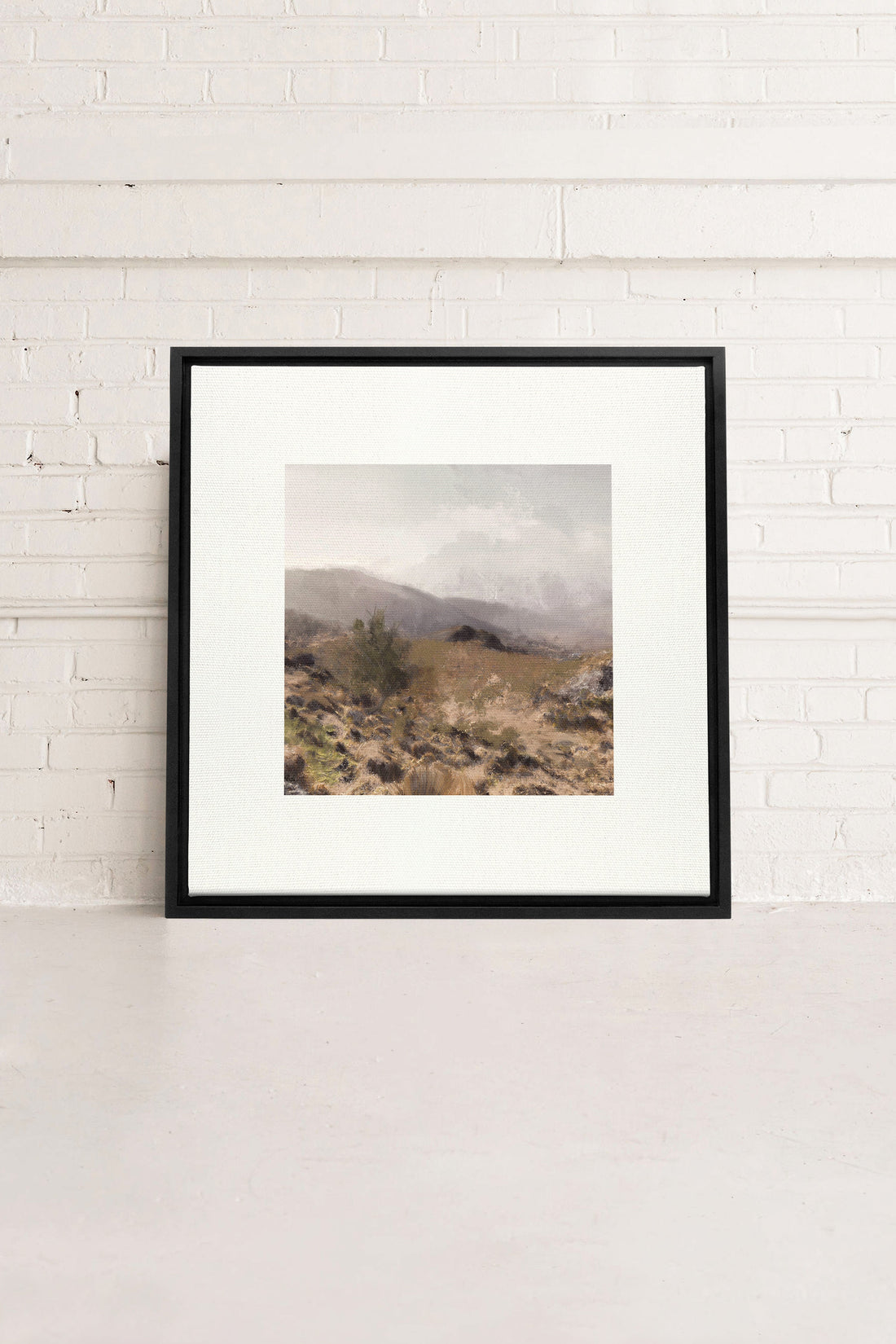 IRISH WILDERNESS, Oeuvre sur toile étirée, encadré Noir