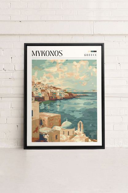 Mykonos, Work on stretched canvas