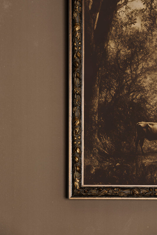 RIVER OF YESTERYEAR, VINTAGE BRONZE FRAME