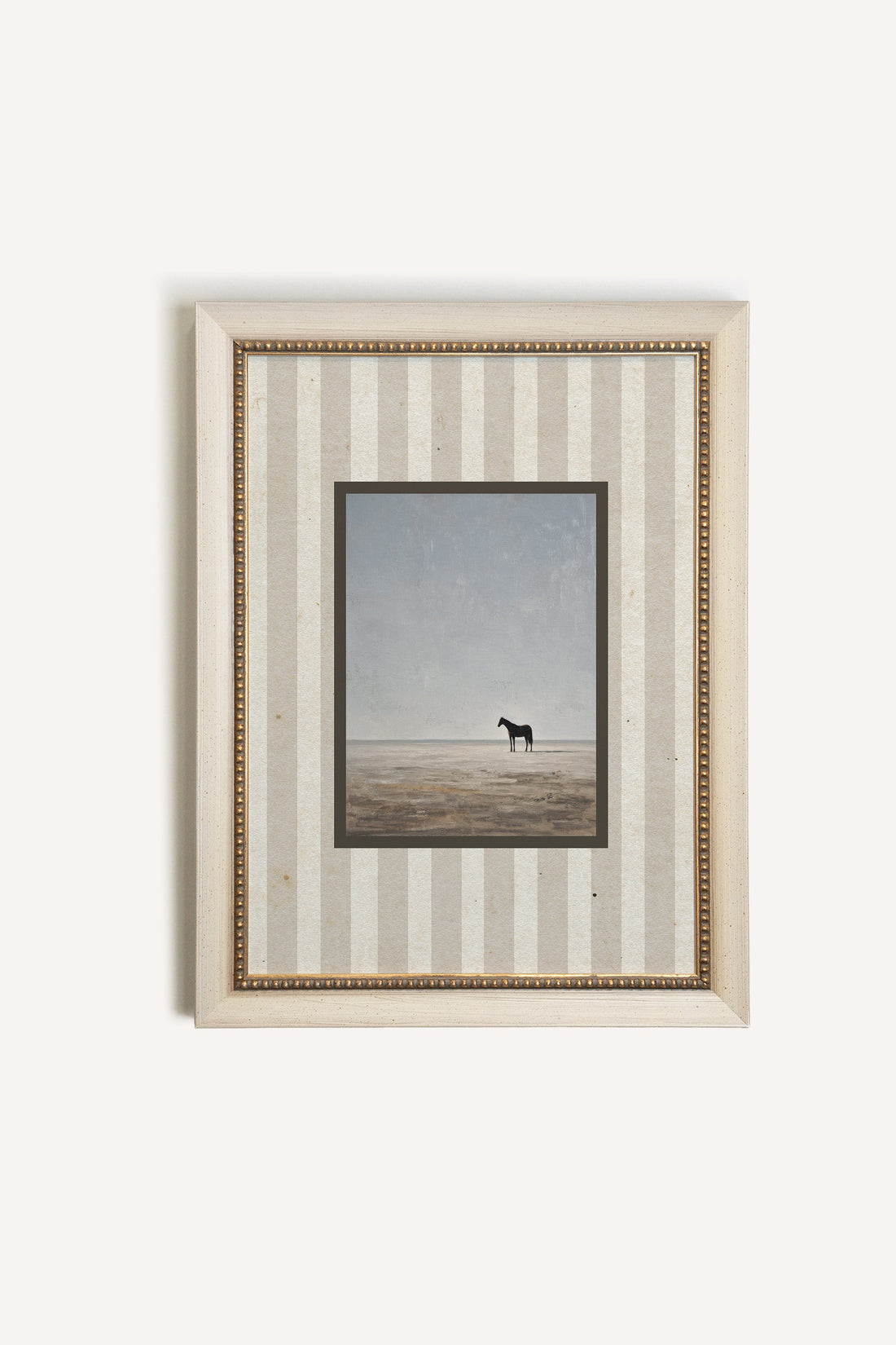 LONE FIGURE, Oeuvre sur toile rigide, encadré signature Atelier Dansereau