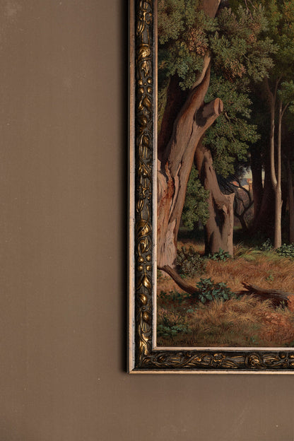 IN THE SHADOW OF ROME, VINTAGE BRONZE FRAME