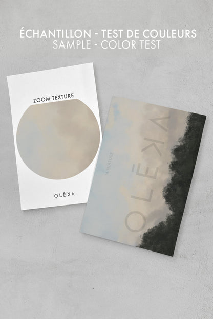 OLEKA CANVAS - DAWN II, Oeuvre sur toile étirée, encadré Brun Chêne