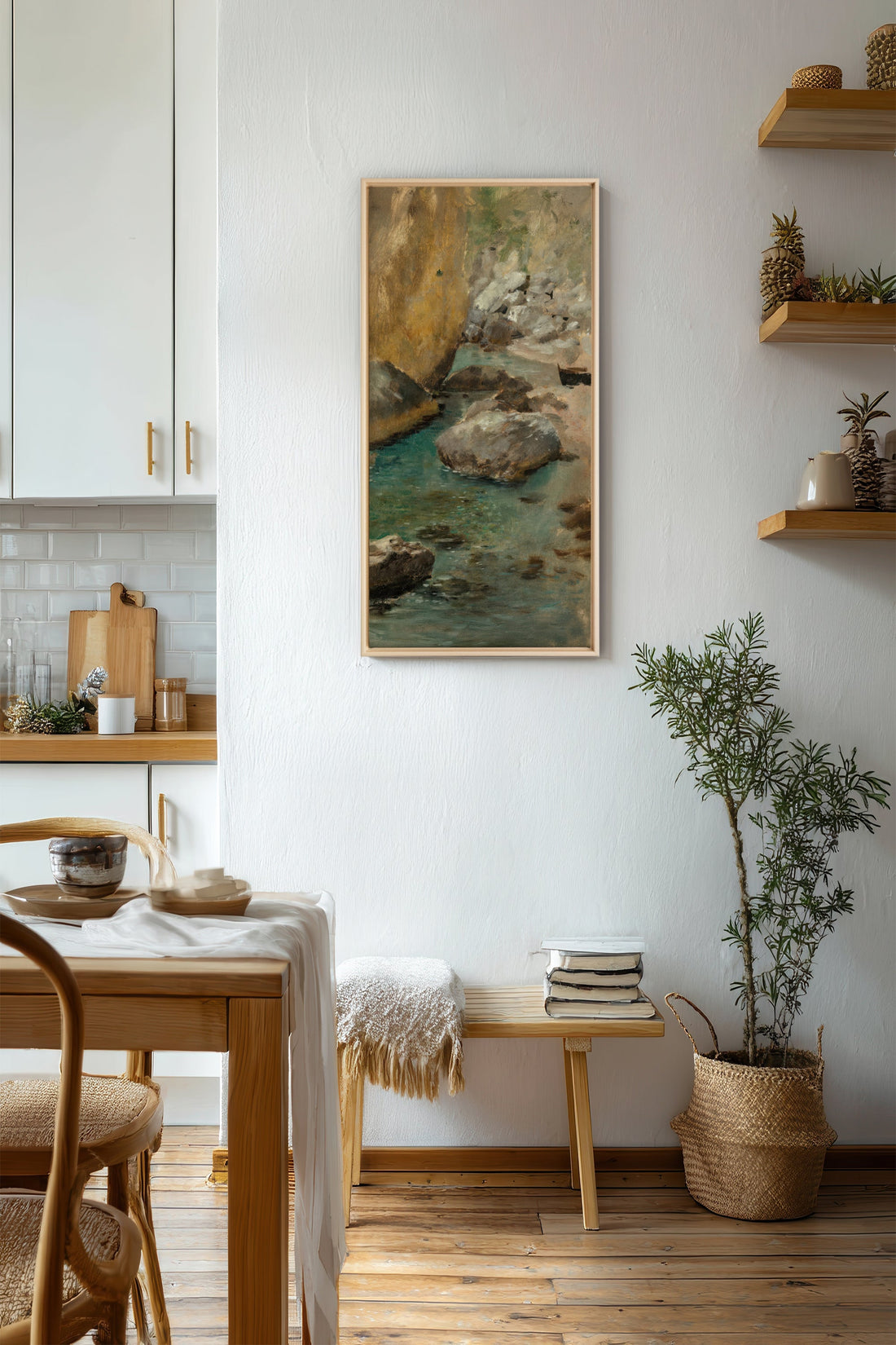 HIDDEN COVE, Oeuvre sur toile étirée, encadré Naturel Clair