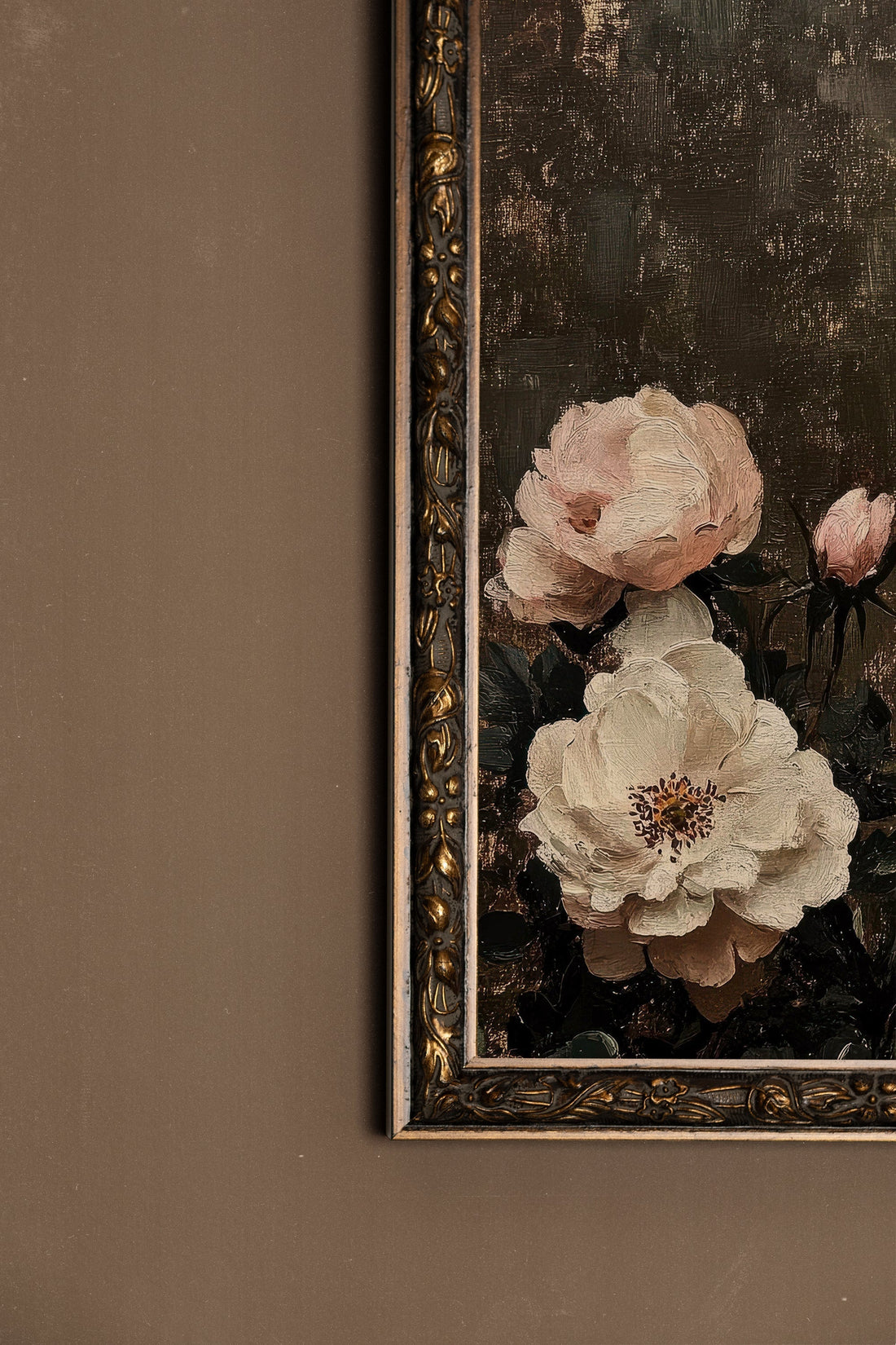 SOUFFLE BAROQUE, Oeuvre sur toile rigide, encadré Vintage Bronze