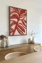 BOTANIC FLAME, Work on stretched canvas