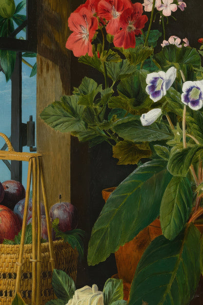 FRUITS D'ÉTÉ, CADRE VINTAGE OR