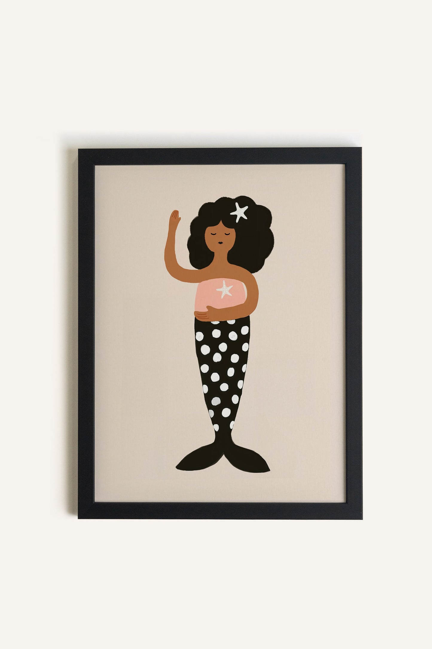 Sirène Étoilée, Toile rigide encadrée