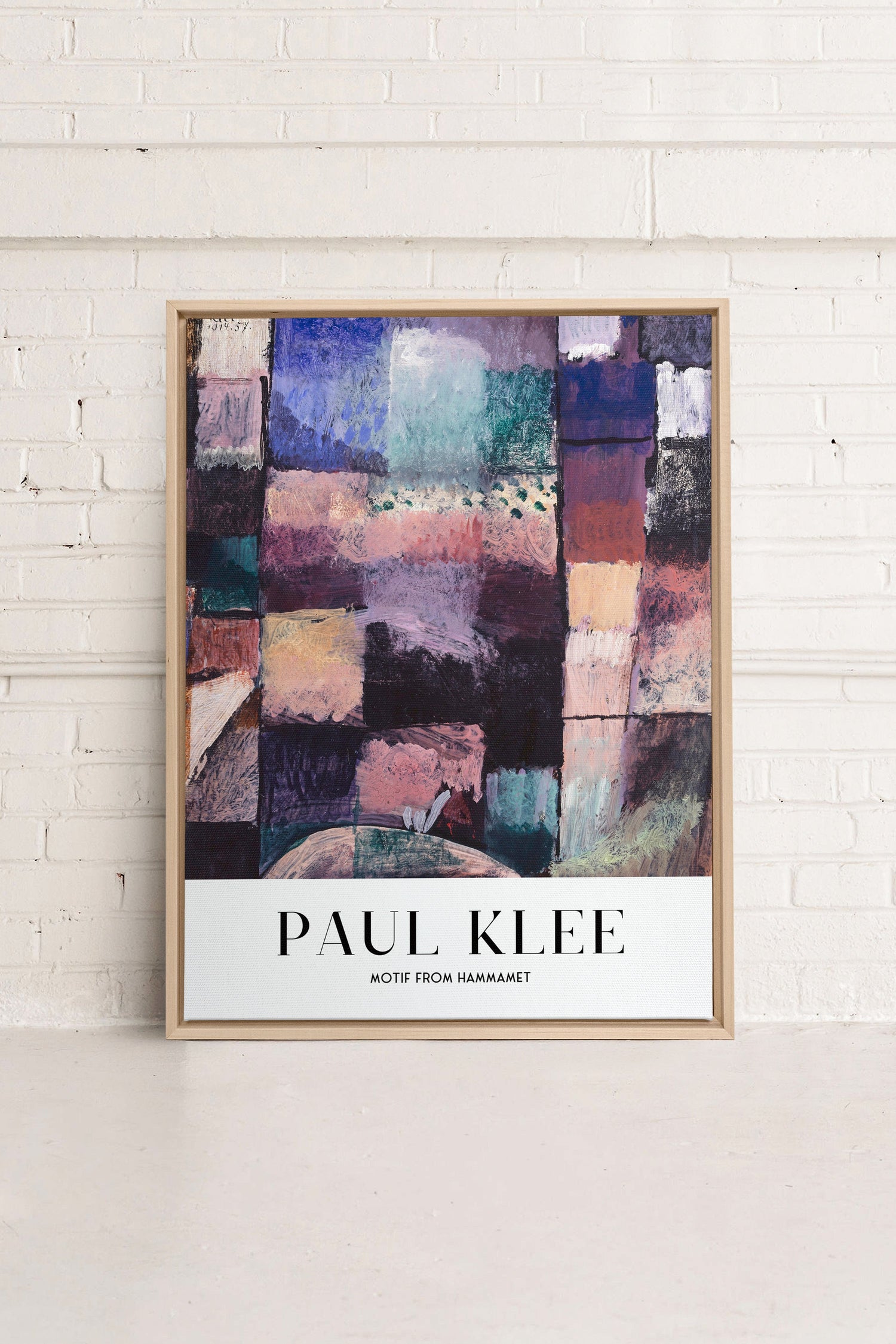 PAUL KLEE I, Oeuvre sur toile étirée, encadré Naturel Clair