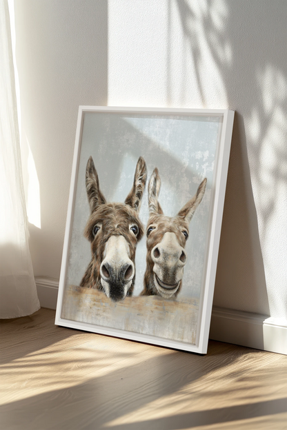 Fence Friends, Oeuvre sur toile étirée
