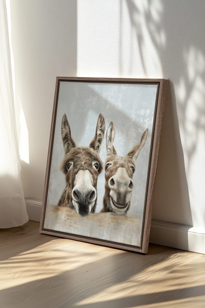 Fence Friends, Oeuvre sur toile étirée