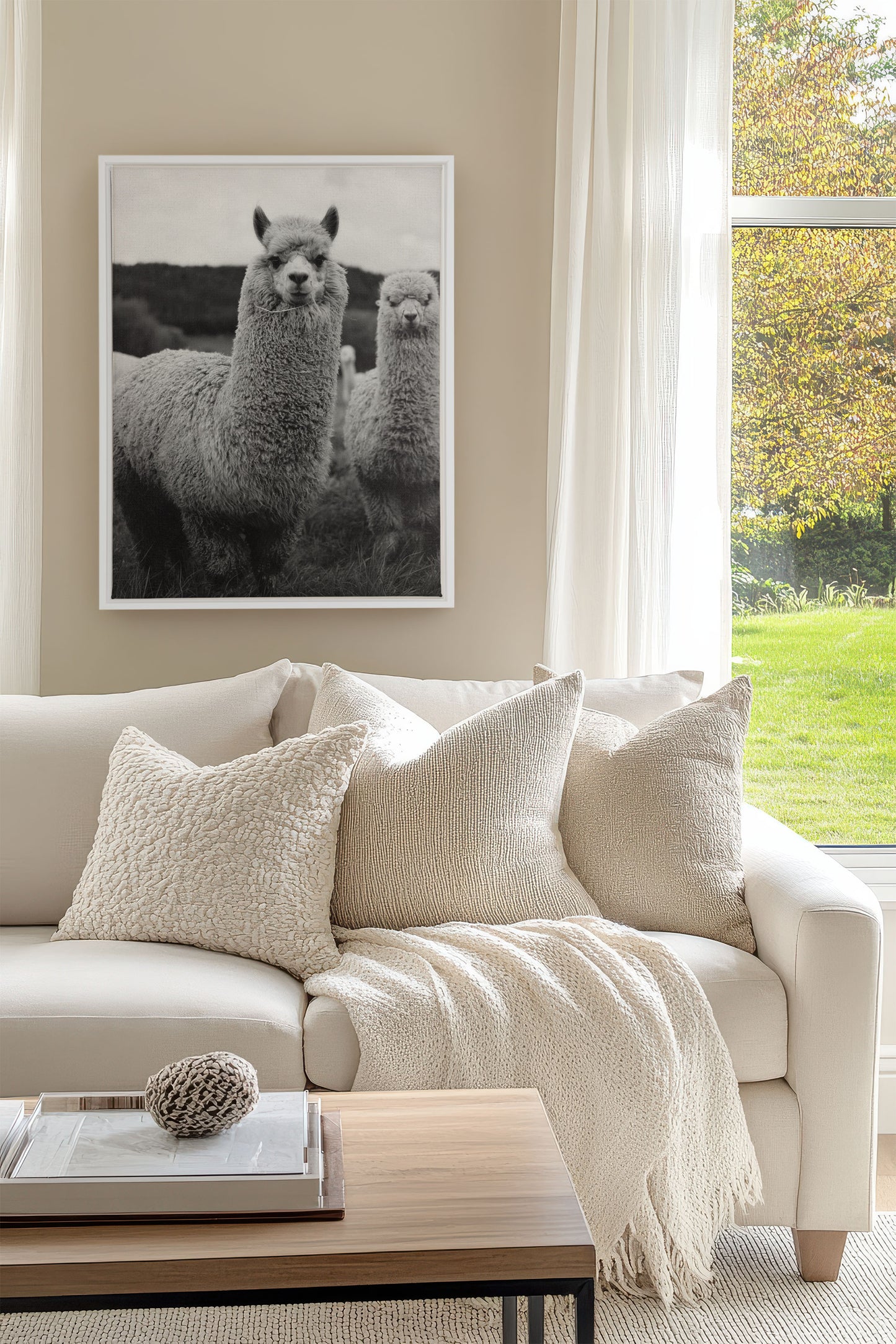 FLUFF AND GRACE, Oeuvre sur toile étiré