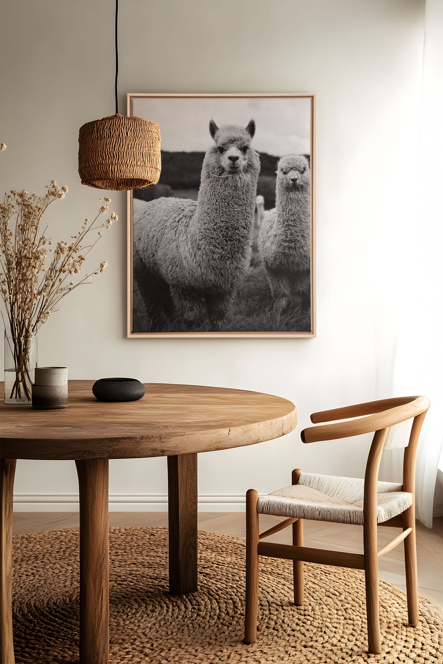 FLUFF AND GRACE, Oeuvre sur toile étiré
