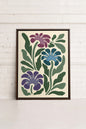 MYSTIC AZURE BLOOMS, Work on stretched canvas