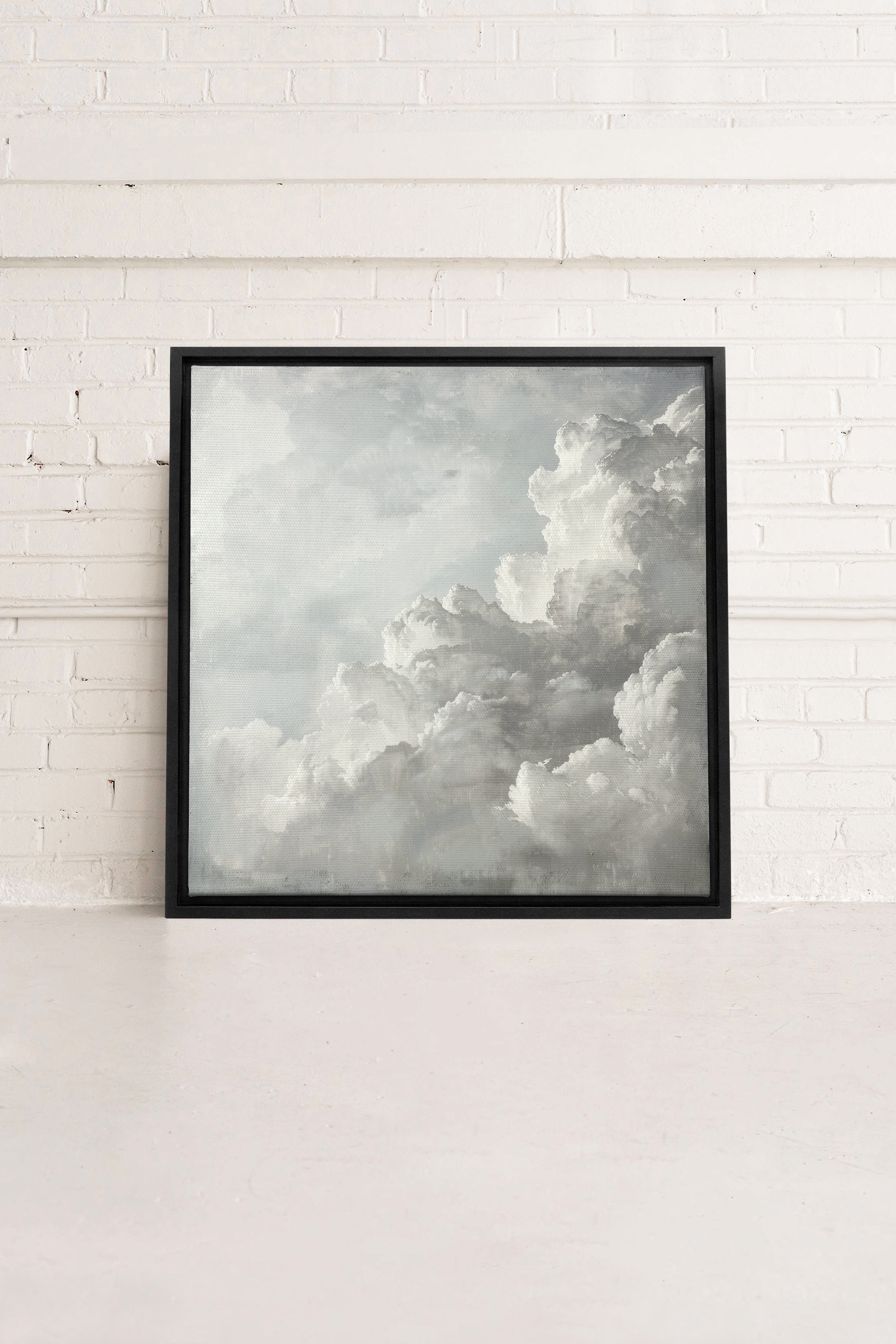 SKY DANCE, Oeuvre sur toile étirée, encadré Noir