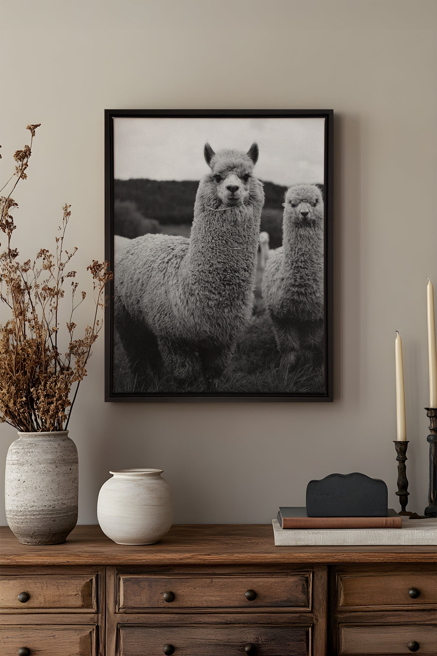FLUFF AND GRACE, Oeuvre sur toile étiré