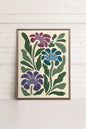 MYSTIC AZURE BLOOMS, Work on stretched canvas