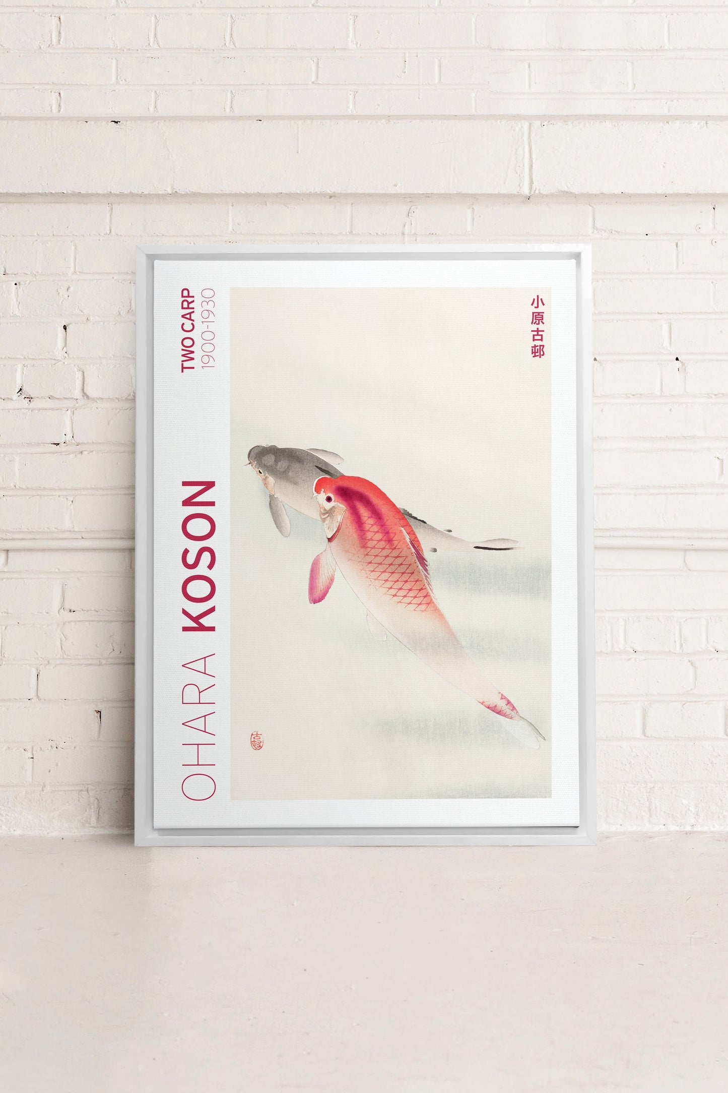 TWO CARP, Work on stretched canvas