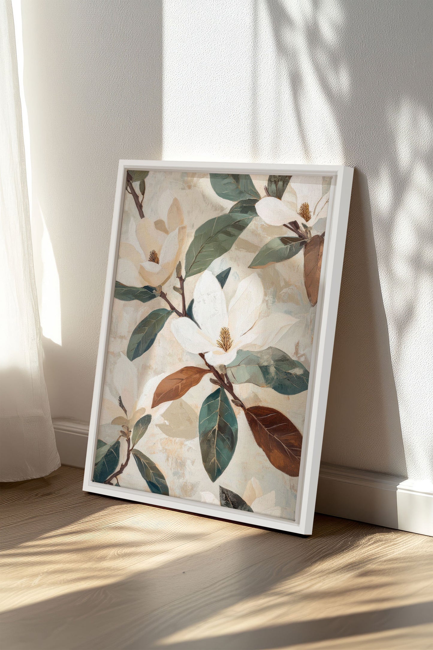 MAGNOLIA BLOOMS, Work on stretched canvas
