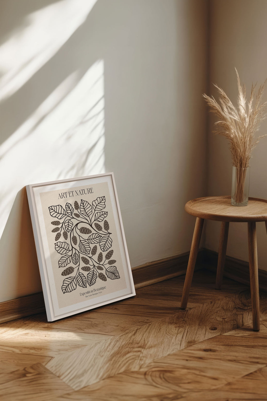 OLEKA CANVAS - ART ET NATURE, Oeuvre sur toile étirée, encadré Blanc