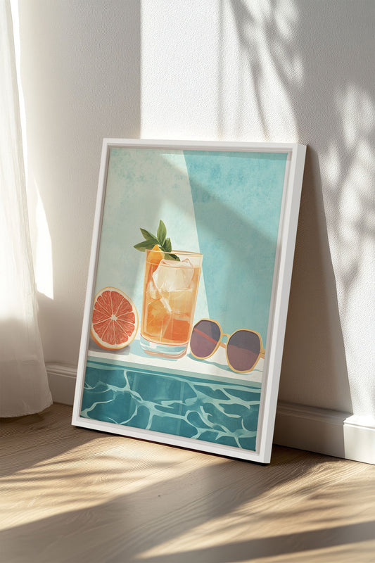 APÉRO D'ÉTÉ, Oeuvre sur toile étirée