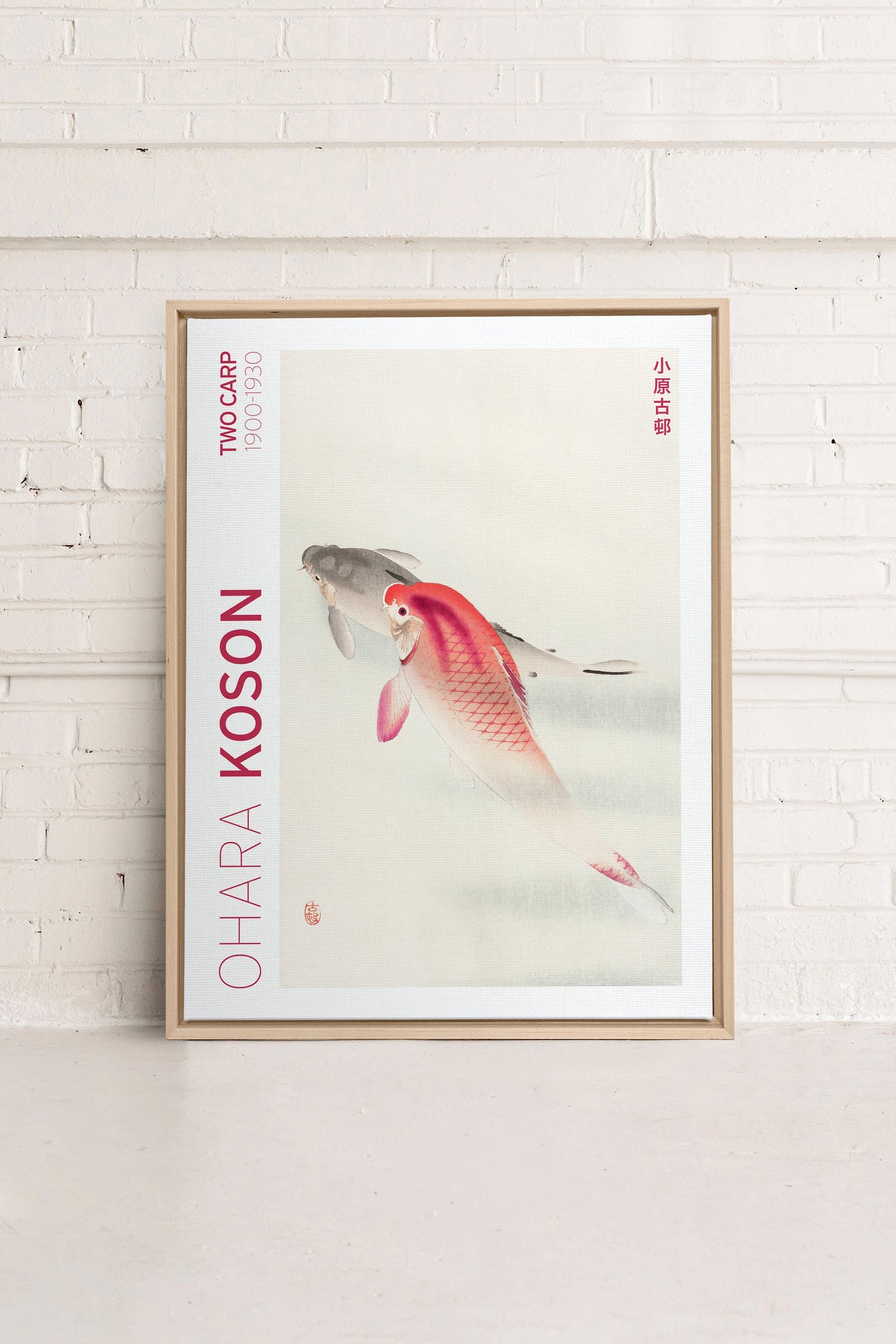 TWO CARP, Work on stretched canvas
