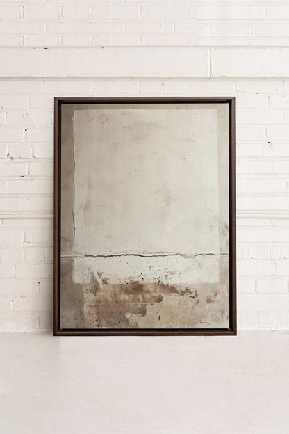 OLEKA CANVAS - FRICKLE ABSTRACT, Oeuvre sur toile étirée, encadré Brun Noyer