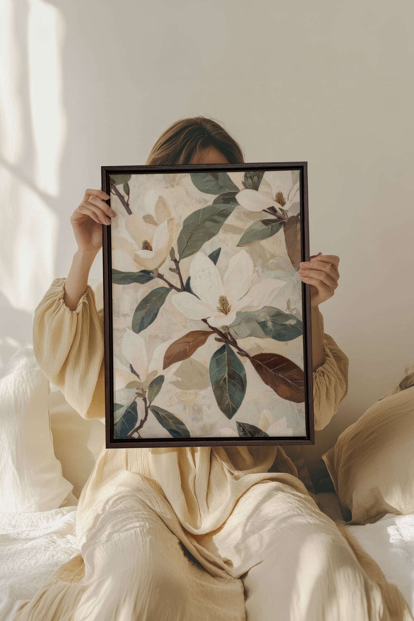 MAGNOLIA BLOOMS, Work on stretched canvas