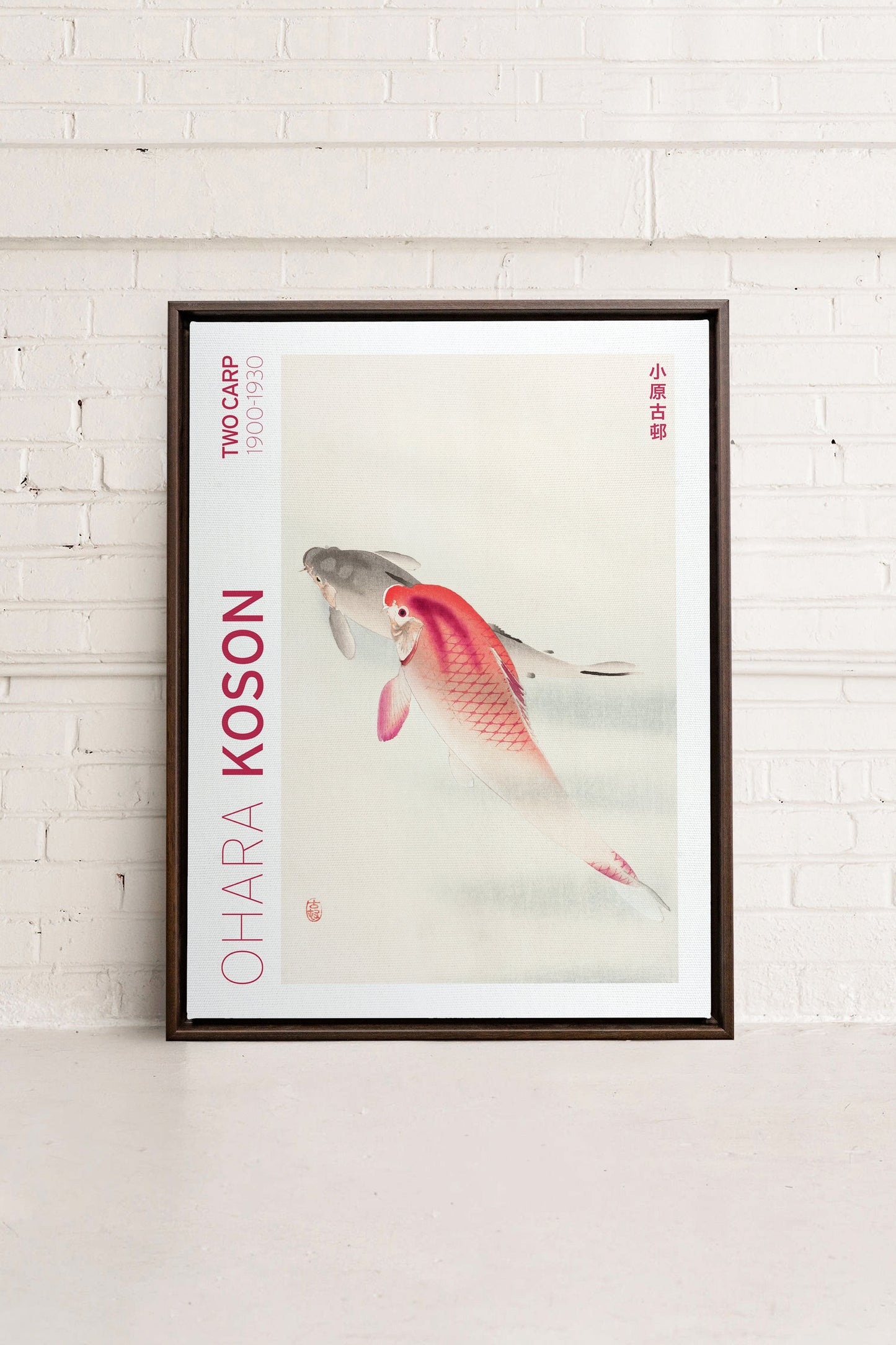 TWO CARP, Work on stretched canvas