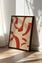 RED MOSAIC, Work on stretched canvas