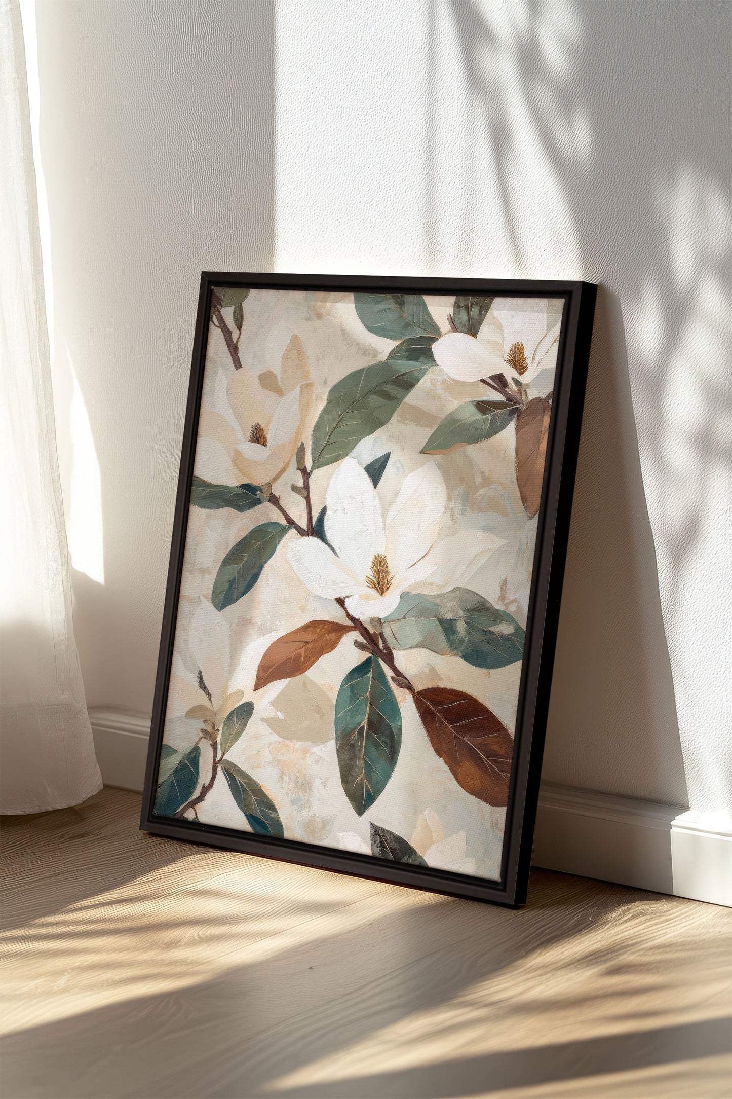 MAGNOLIA BLOOMS, Work on stretched canvas