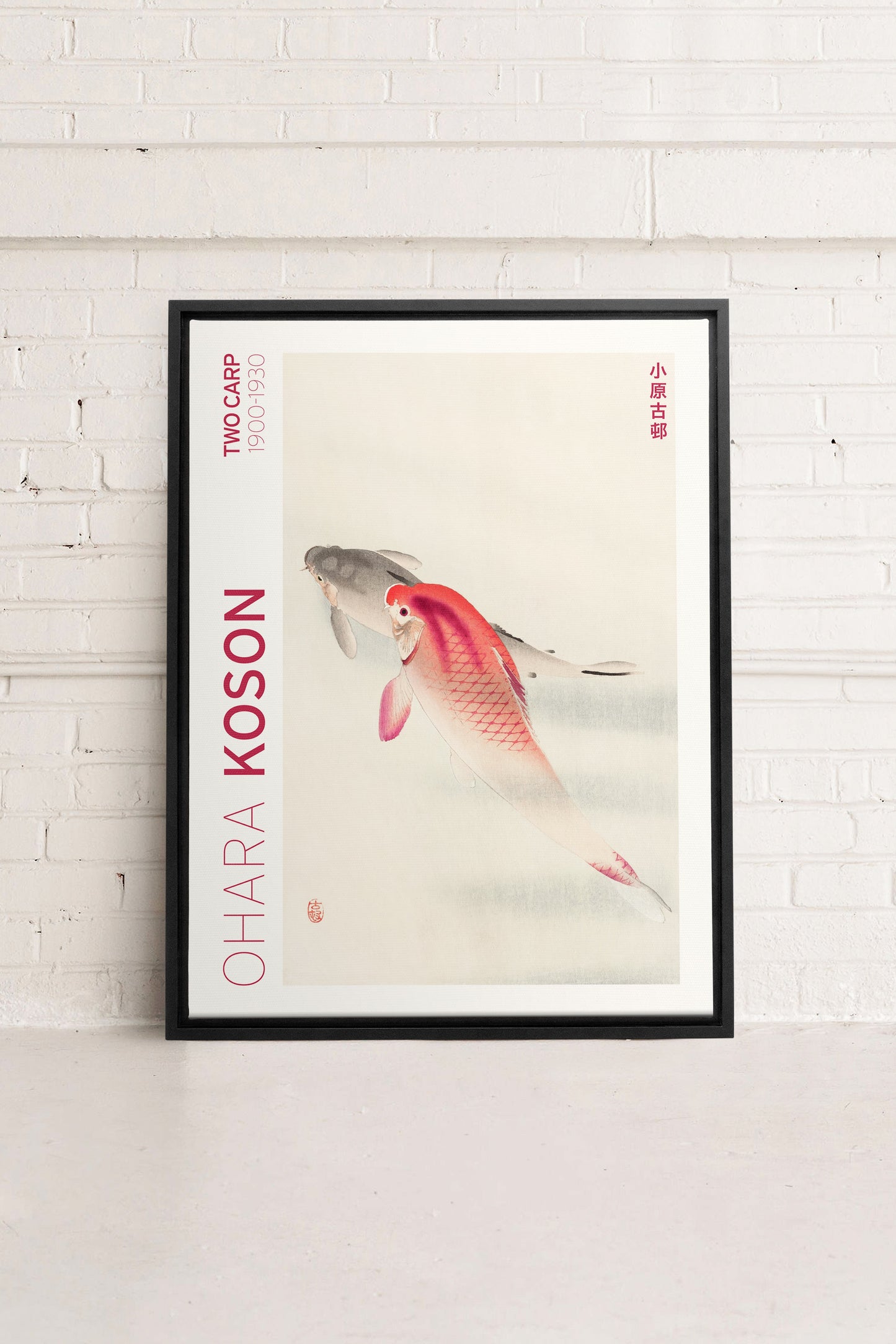 TWO CARP, Work on stretched canvas