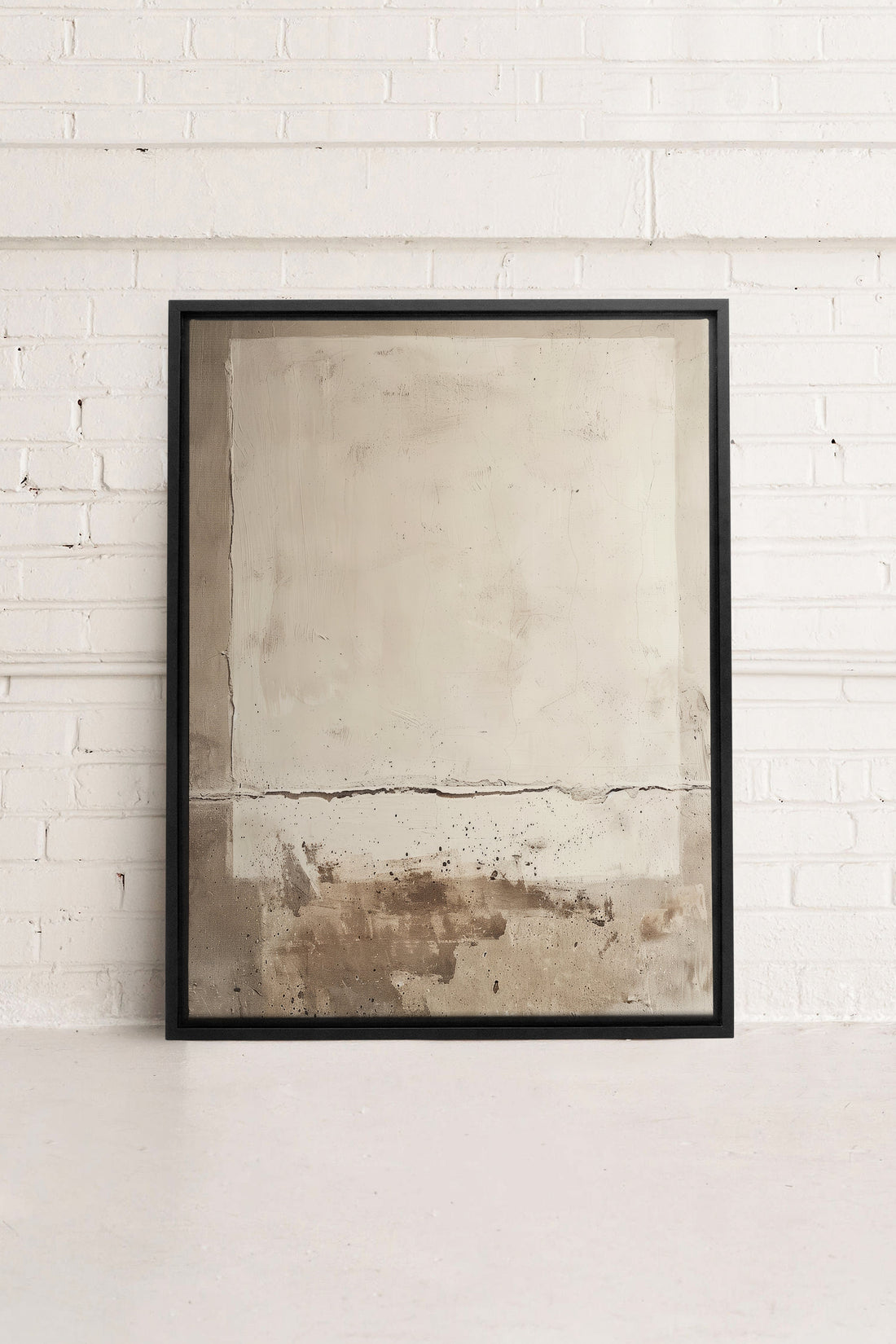 OLEKA CANVAS - FRICKLE ABSTRACT, Oeuvre sur toile étirée, encadré Noir