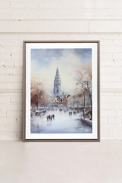 Azure Rink, Oeuvre sur toile étirée