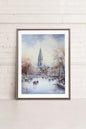 Azure Rink, Oeuvre sur toile étirée