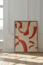 RED MOSAIC, Work on stretched canvas