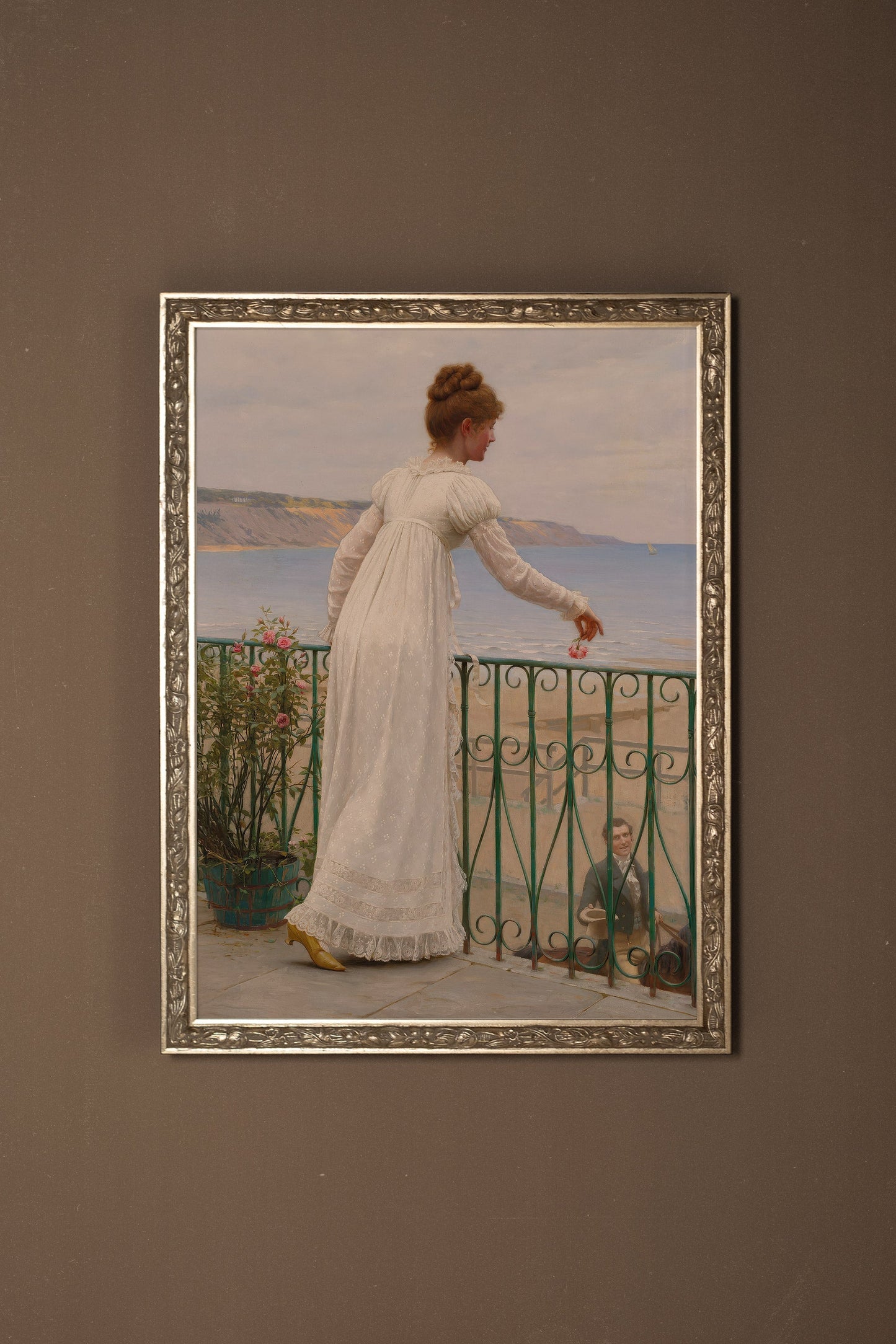 FLEUR DU DESTIN, CADRE VINTAGE ARGENT